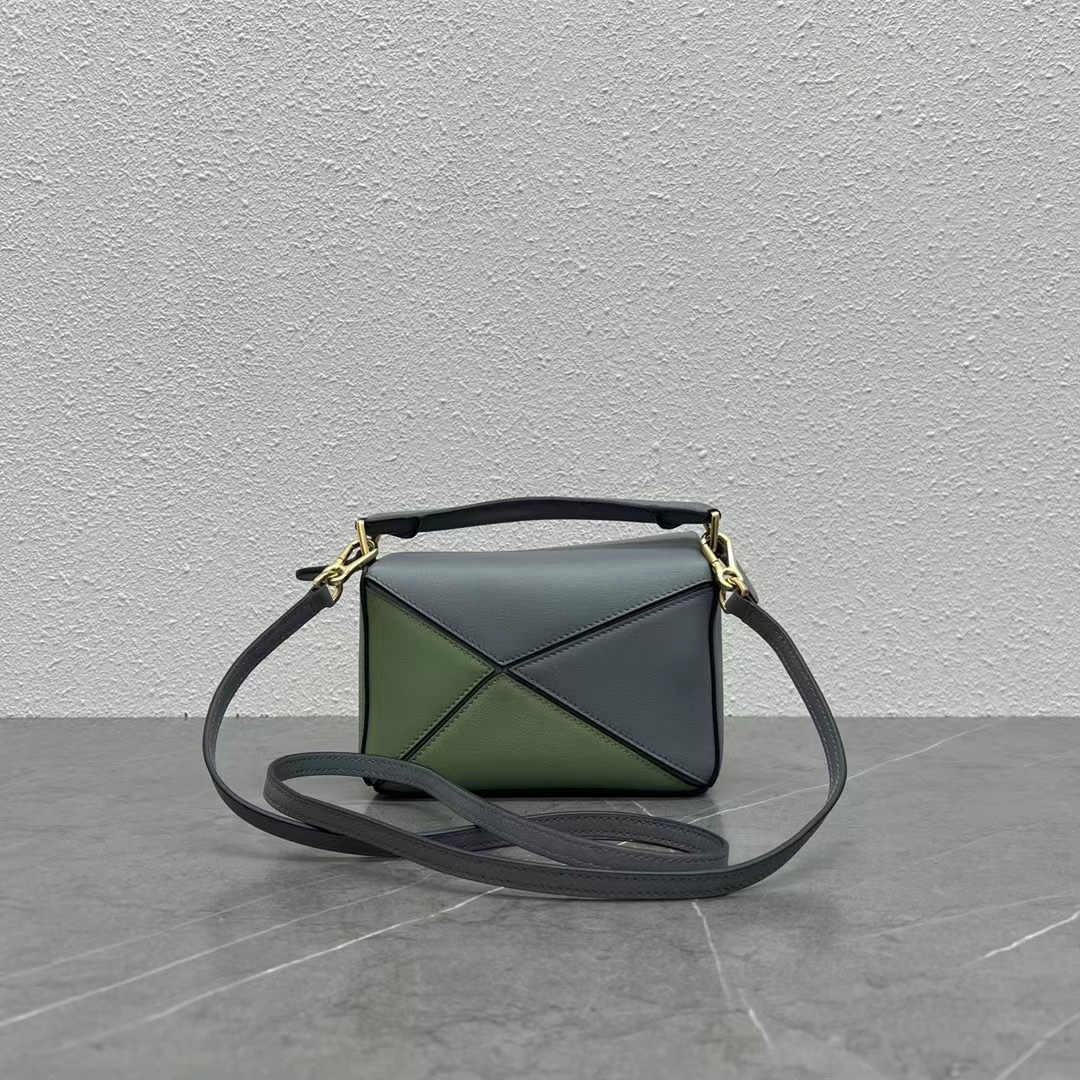 Loewe Mini Puzzle Bag in Classic Calfskin Multicolour